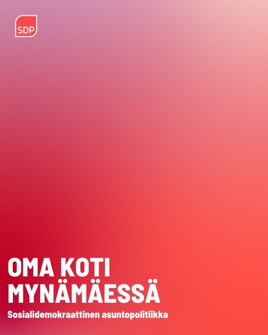 Kuntavaalit 2025 SDP Mynämäki Vaaliohjelma
