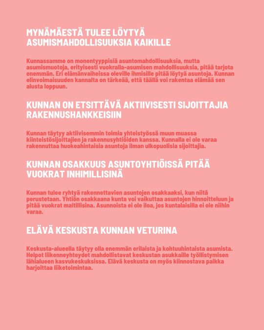 Kuntavaalit 2025 SDP Mynämäki Vaaliohjelma